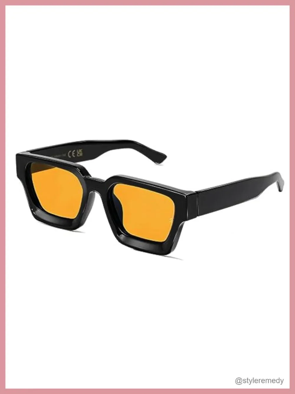 Retro Square Sunglasses Men Women Chunky Frame UV400 Polarized Fashion 90s